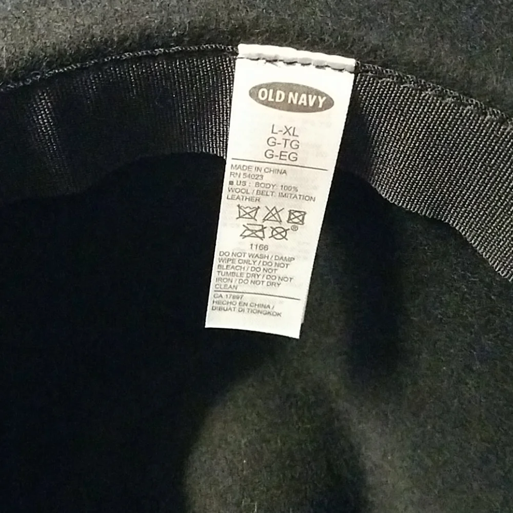 Old Navy 100% Wool Black Hat